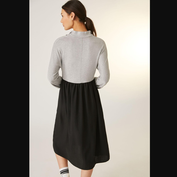 Anthropologie Amadi Contrast Polo Midi Dress - New - Small - Picture 2 of 4